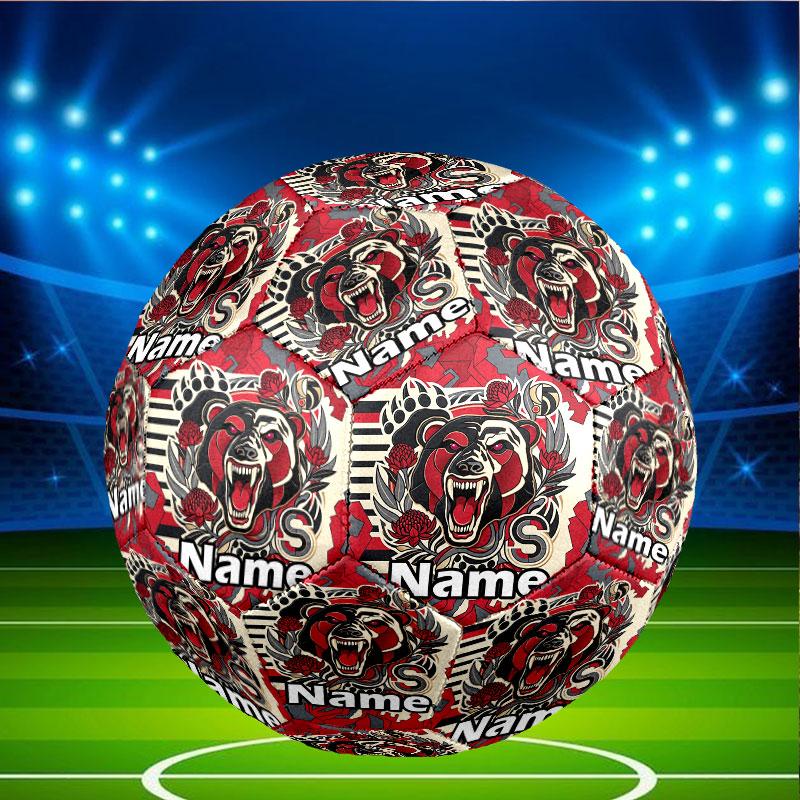 Custom Name Personalized North Sydney Bears Print Size 5 Soccer Ball Training & Match Football, for Team, Kicking, Gift for Football Enthusiasts