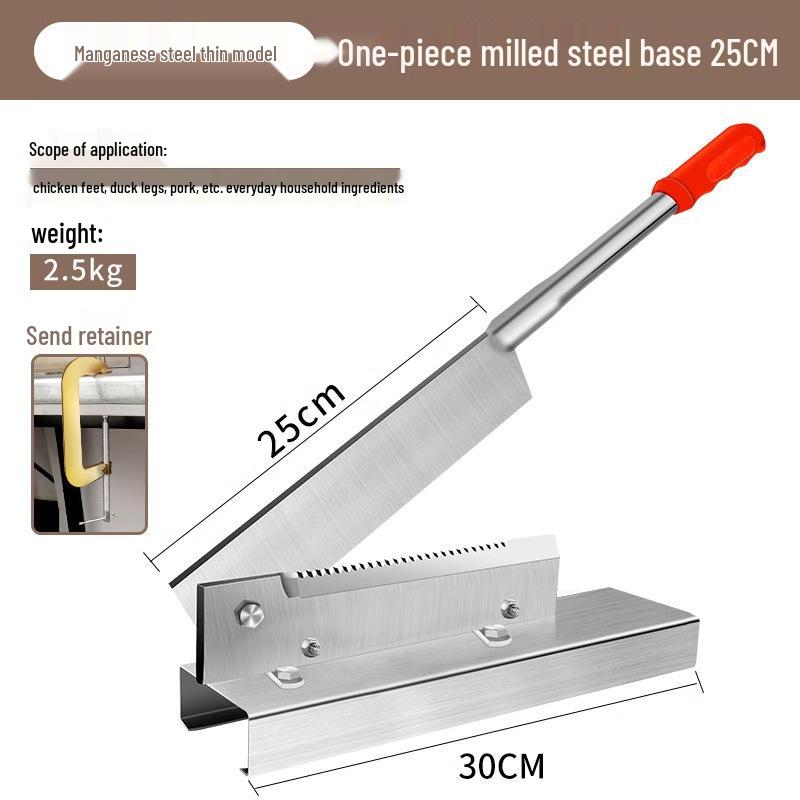 Guillotine Bone Cutter: Household & Commercial Use for Chopping Bones, Small Pig Trotters, Chicken Ribs