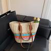 Woven straw bag women's large-capacity new spring and summer versatile handbag seaside vacation beach bag