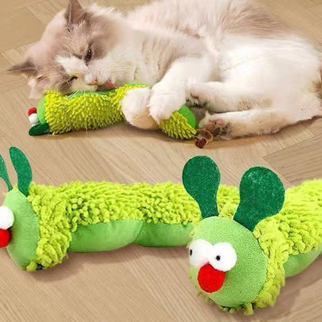 Juguete para Gatos Juguete de Peluche Oruga de Menta