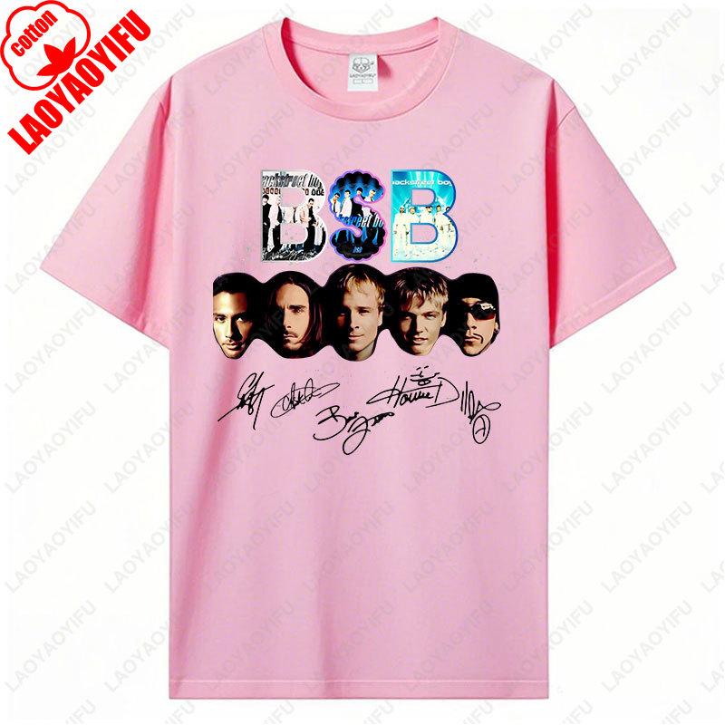 Backstreet Boys Millennium Tour Hudební Vintage Tričko Pánské Dámské Hipster Populární Vrcholy Letní Móda Streetwear Unisex Trička Dárek