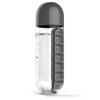2-in-1 600ml Portable Water Bottle Detachable Large-capacity 7 Day Pill Box Case Weekly Pill