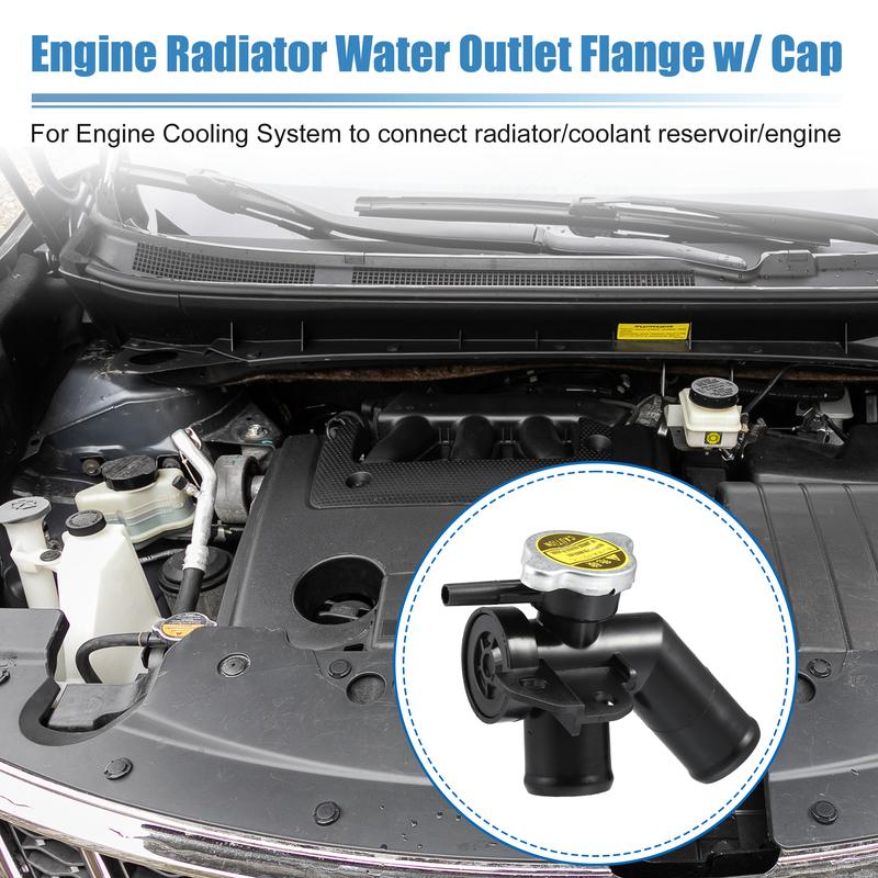 X Autohaux Car Engine Coolant Thermostat Housing Assembly 21517JP00A/214308991A for Nissan Murano Quest LE Platinum 2009 -2017