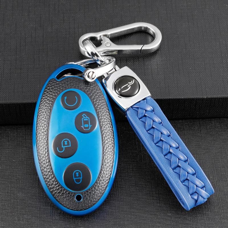 BYD Yuan Key Case for S7, Song Plus, Classic, Song Max, and Qin Pro - Full Coverage Key Shell Buckle