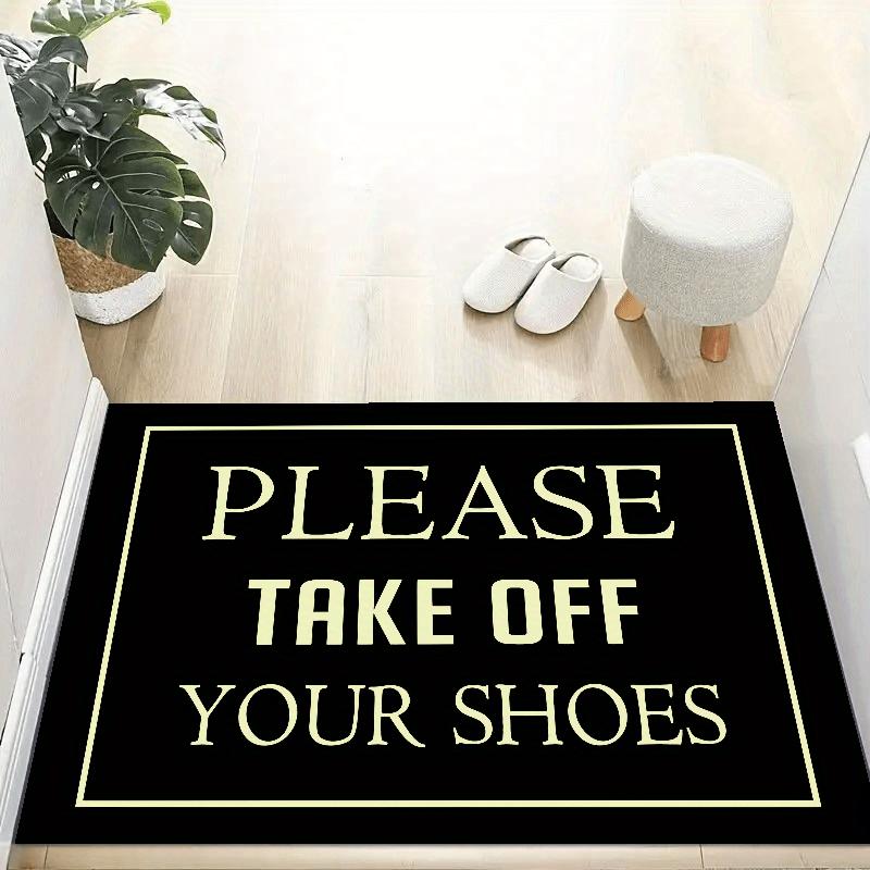 Black Carpet Stain-Resistant Doormat Fun Welcome Mat Outdoor Carpet Living Room Carpet Rug For Bedroom Home Decoration