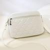 Damen Sling Schulter Kleine Quadratische Handtasche Neues Gestepptes Design PU Leder Umhängetasche Vielseitige Messenger Bag