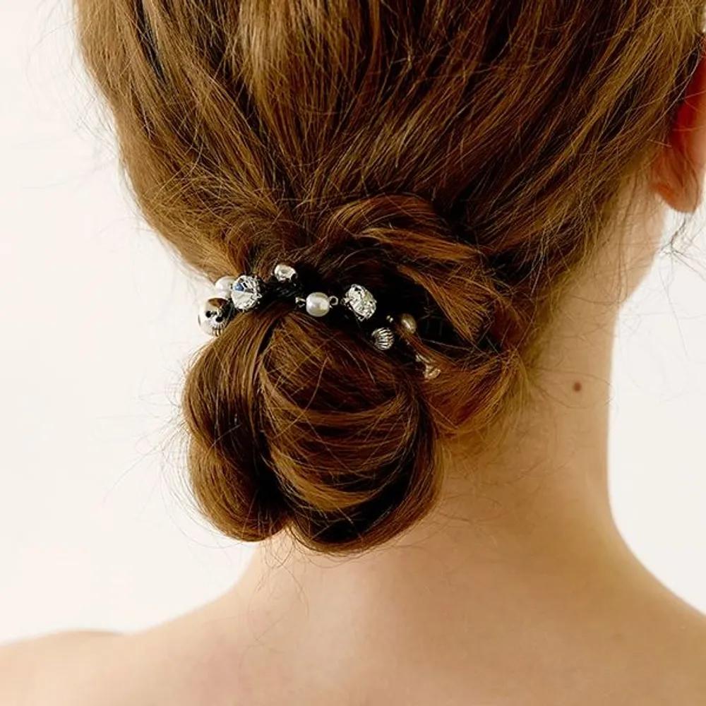 Dangle Crystal Ball Ponytail LFPT0761 Gold