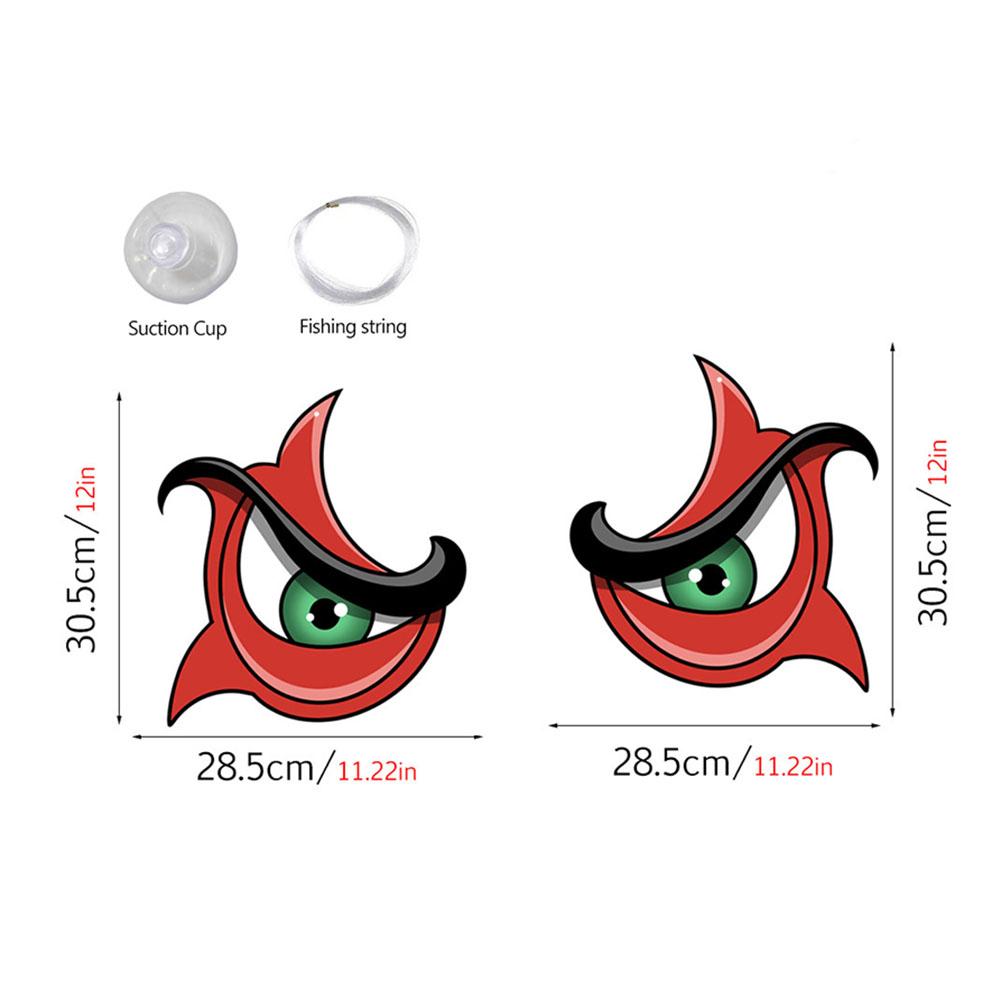 Fluorescent Halloween Ornament Double-Sided Fluorescent Eyes Halloween Trickery Night Giant Eyes Horror Decoration