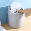 Desktop Plastic Trash Can   Cover Multifunctional Tiny Garbage Bin with Lid for Living Room Decor