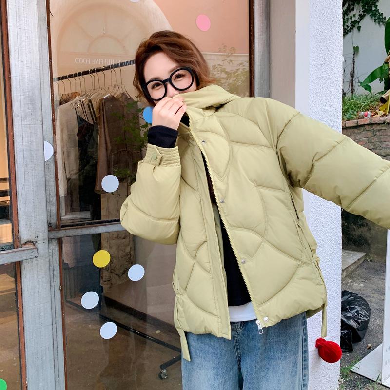 Loose bread jacket women's winter 2025 new short casual hooded plus-size cotton jacket padded jacket