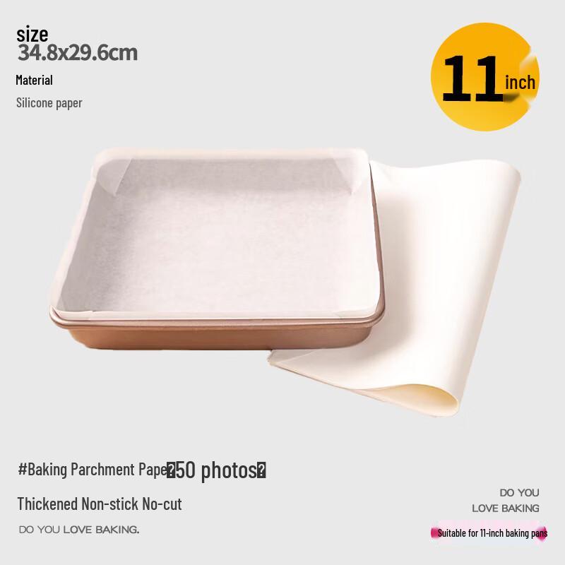Diorain Non-Stick Baking Parchment Paper, 2 Rolls x 50 Sheets