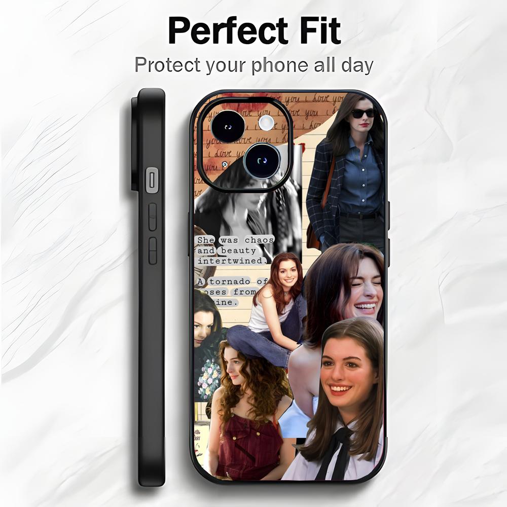 Elegant Beautiful Actress A-Anne Hathaway Phone Case Phone Case Soft Packaging Lightweight For iPhone17 16 15 14 13ProMax