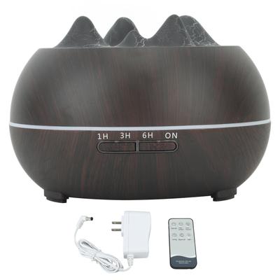 Humidificateur Montagne Flamboyante Mini Diffuseur d'Huiles Essentielles Machine d'Aromathérapie pour Bureau Grain Noir