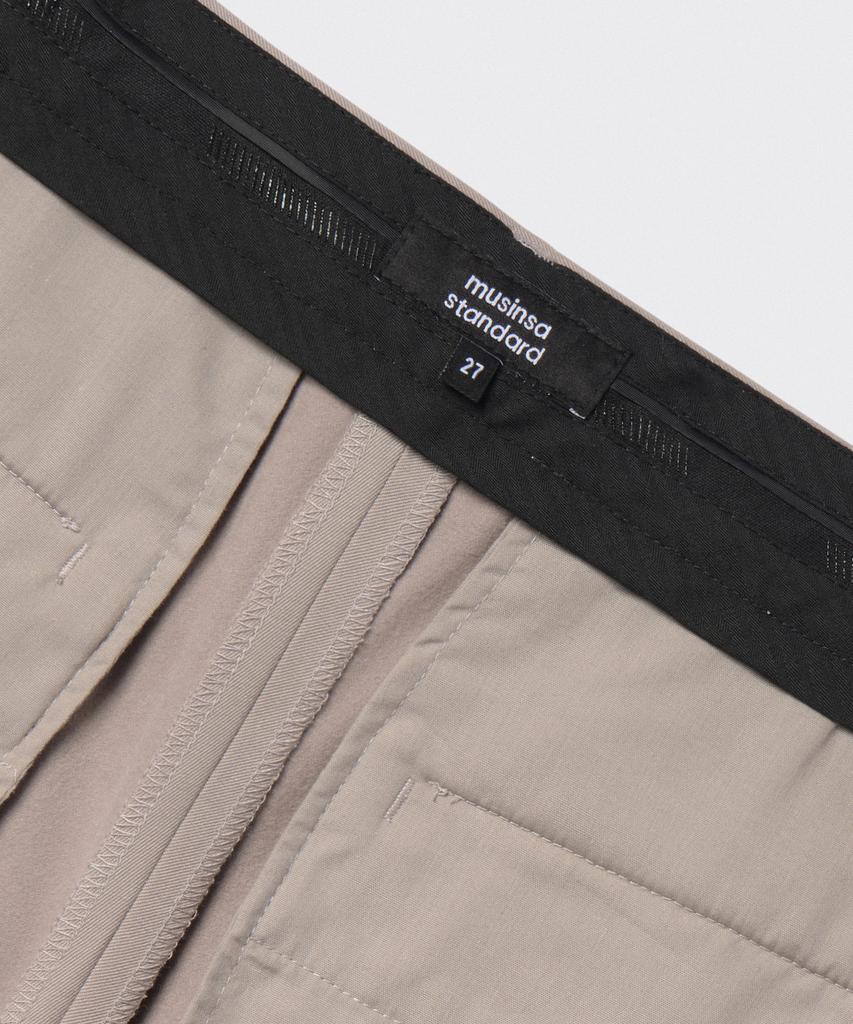 MUSINSA STANDARD WOMAN Women'S Heavyweight Brushed Deep Tuck Wide Slacks [Light Beige]
