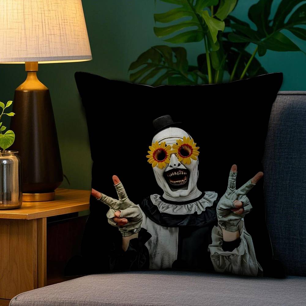 Classic Movie T-Terrifier Pillow Case Sofa Living Room Bedroom Double-sided Printing Square Cushion Nap Time Cushion Cover