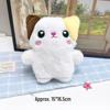 Cartoon Animal Plush Keychain - Rabbit, Bear, Piglet Dolls with Squeaker