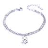 European and American simple personalized bell double-layer titanium steel bracelet spot men and women couple jewelry women's trend fashion jewelry