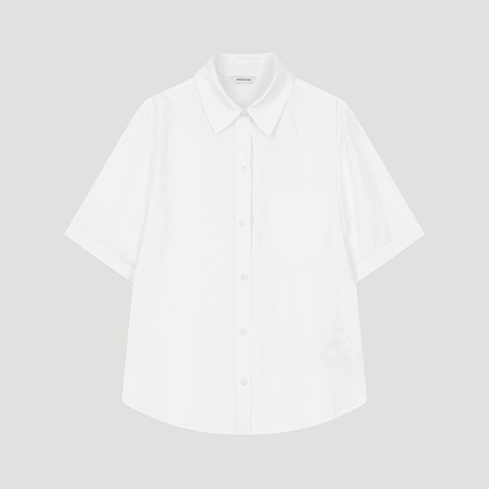 

She S miss базовая льняная рубашка с коротким рукавом SwwSto21020 Ow off-white/55