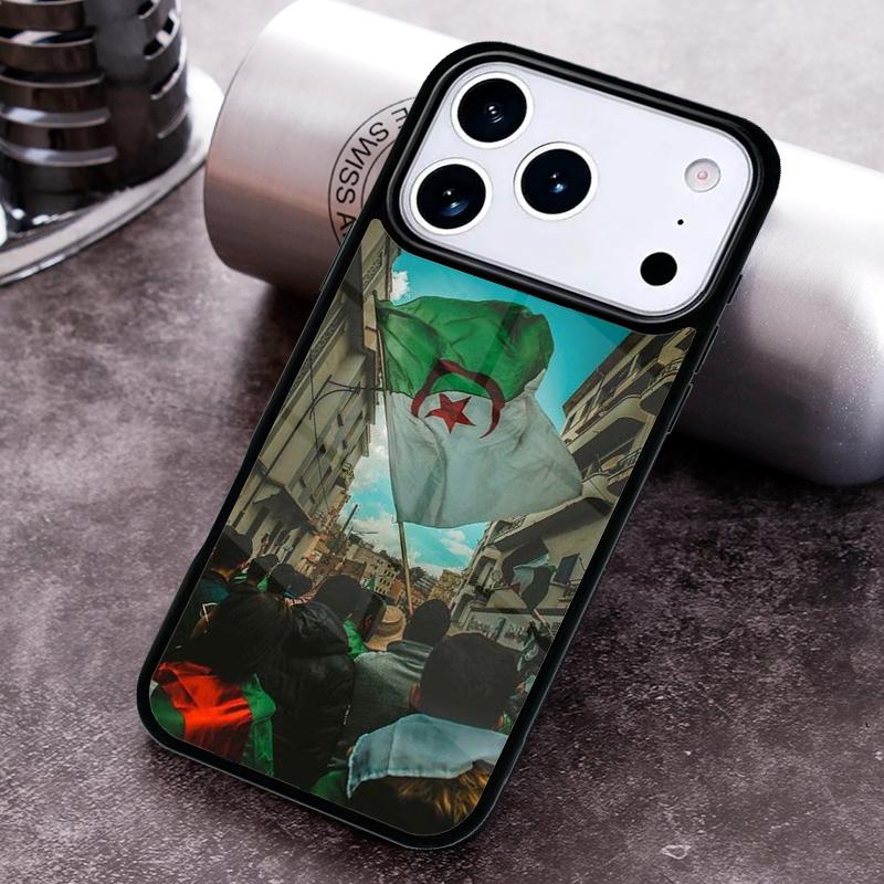 Algeria Flag Phone Case For iPhone 17 16 15 14 13 12 11 Pro Max Plus 17Air Soft Silicone Cover