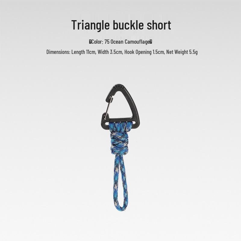 Sju-strängad Paracord Nyckelring Lanyard: Anti-förlust, Utomhuscamping, Multifunktionell med Karbinhake & Snabbspänne.