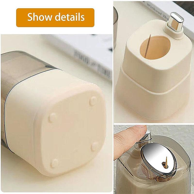 Cute Automatic Pop-up Toothpick Holder Dispenser, Pop Up Automatic Cute Sausage Mouth Decoration Novelty Toothpicks Container Ki