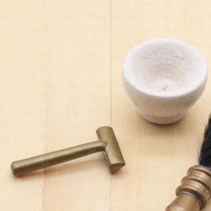 

Dollhouse Mini Bathroom Razor 3-Piece Mini Dollhouse Decorative Bathroom Accessories