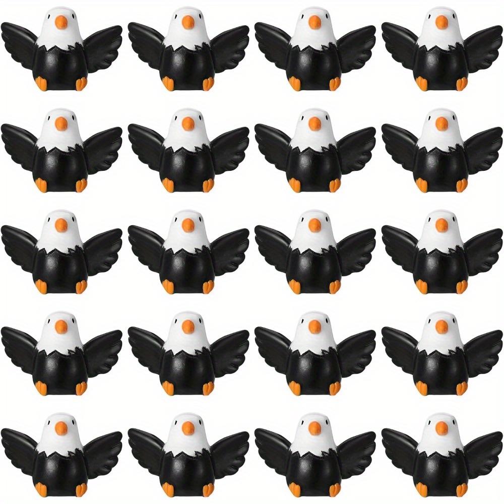 20 Pcs Mini Resin Bald Eagle, Wildlife American  Eagle Toy Figure, Patriotic  Eagle Bird Figurines,  Eagle Garden
