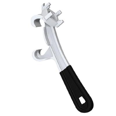 Aluminum Drum Wrench Multifunction Metal Bucket Opener 5 Gallon Drum Plug Bung Wrench for Opening 10-55 Gallon Drum