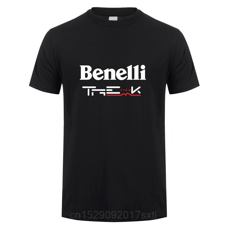 Benelli Trek 1130 T Shirt Men Tops Summer Short Sleeve Motor Tshirt Mans Tshirt