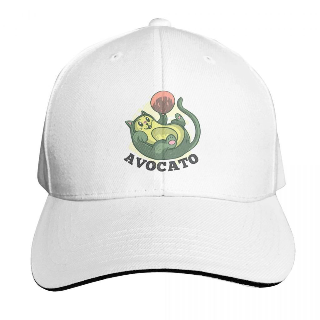 Avogato Cat Cute And Funny Aguacate Gato Cap Fashion Casual Baseball Caps Adjustable Hat Hip Hop Summer Unisex Baseball Hats