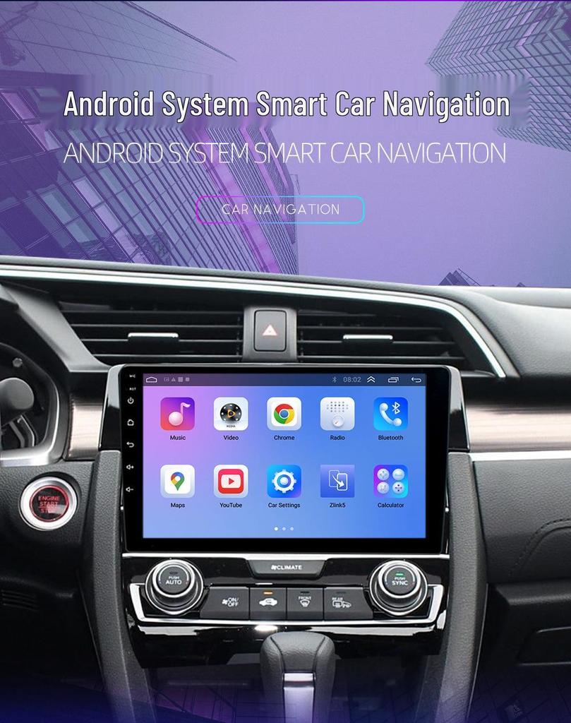 Honda Civic Android Navigation & Rearview Camera Integration