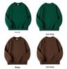2025 Fleece-Lined Drop Shoulder Cotton Sweatshirt - Thickened Round Neck Workwear with Logo