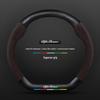 Carbon Fiber & Alcantara Leather Steering Wheel Cover for Alfa Romeo Stelvio, Stanway, Giulia, Juliet