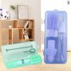 Double Head Infant Bottle Cleaning Brush Kit Flexible Silicone Handle Removable Drying Rack Design Organsier Case