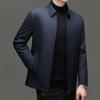 Firstview Men's Lapel Lamb Wool Lined Cotton Jacket FV25D1677