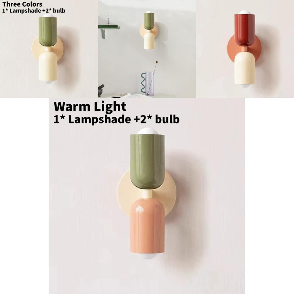 Nordische Wandleuchte mit PVC-Schirm und LED-Licht für Schlafzimmer- und Wohnzimmerdekoration