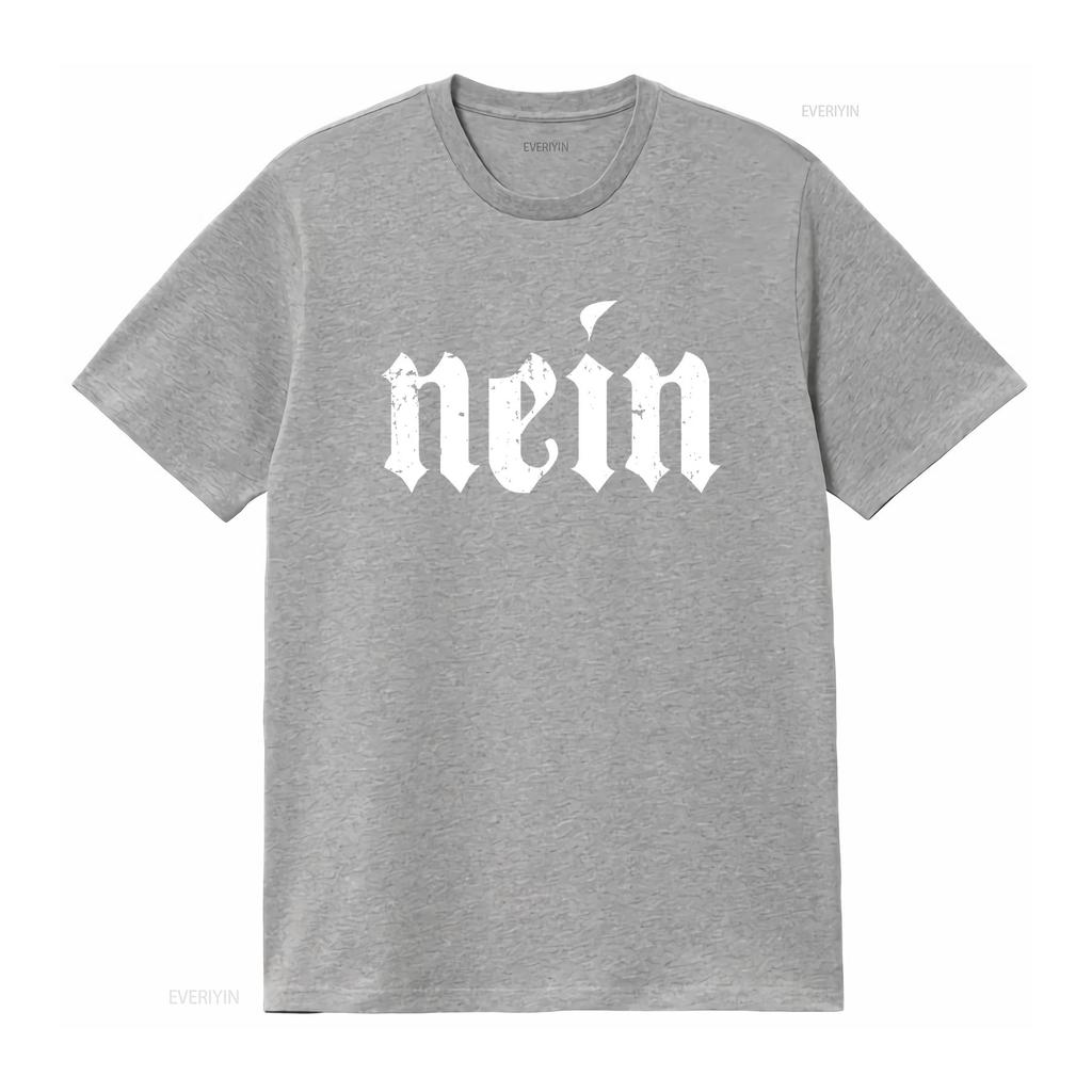 Nee Duitse Mannen Zeggen Nee Grappig Duitsland Deutschland Vintage T-shirt vintage Gewassen Casual man Unisex Ademend streetwear