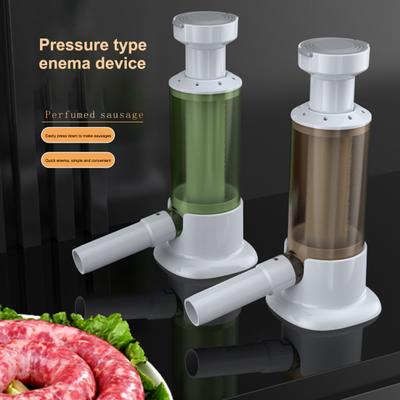 1 Set Sausage Maker Manual Sausage Stuffer Set with 4 Nozzles Sausage Filler for Household