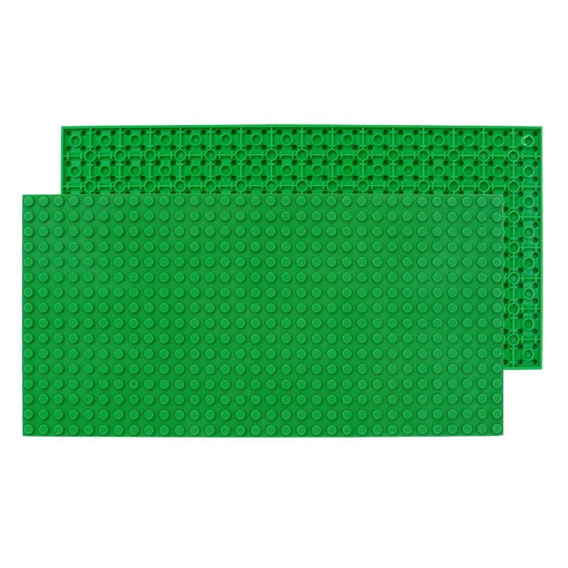 16x32 Double-sided Base Plate Base Plate Transparent ideal for Figures Construction Bricks Playthings ideal for Kids City Plates Plastic Material