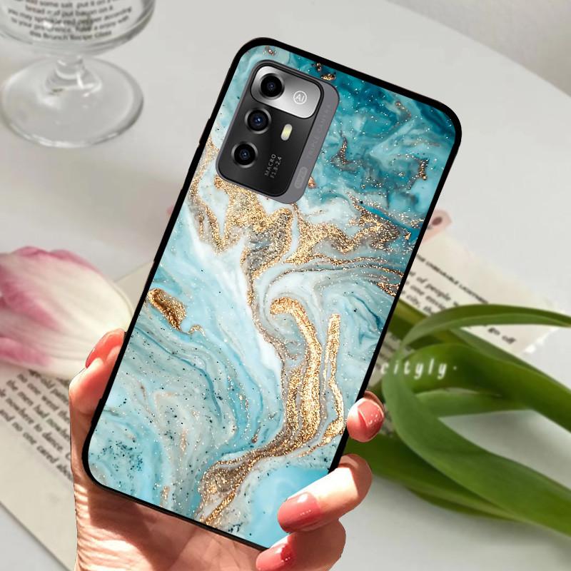 Für ZTE Blade A72 / A 72 5G / A52 Hülle Schwarzes Silikon Weiches TPU Funda Abdeckung für ZTE Blade A72 5G BladeA72 Bumper Schutzhülle Fundas