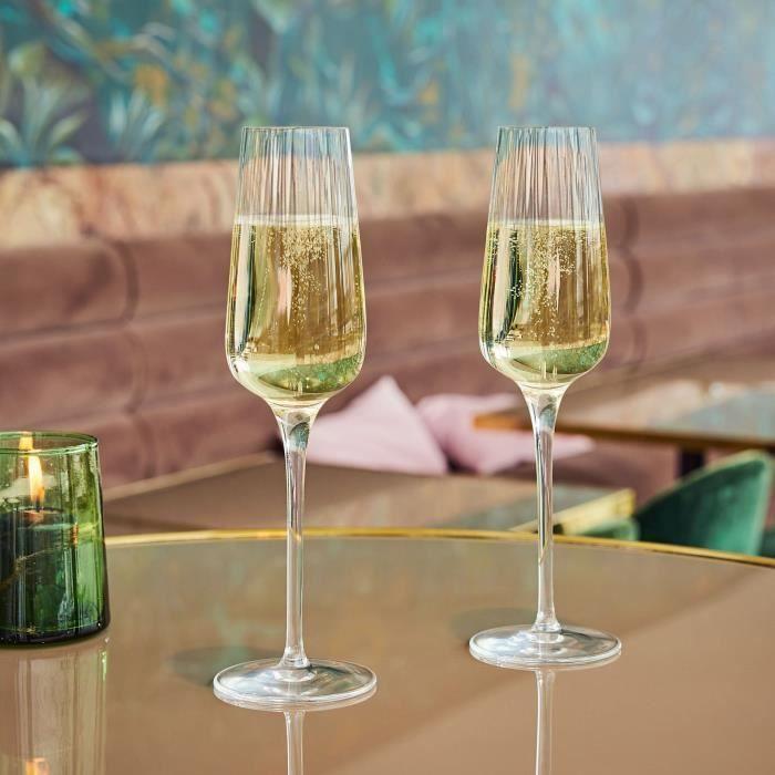 Flûte à champagne - Chef&Sommelier - Symétrie - 21cl - 6 verres - Krysta