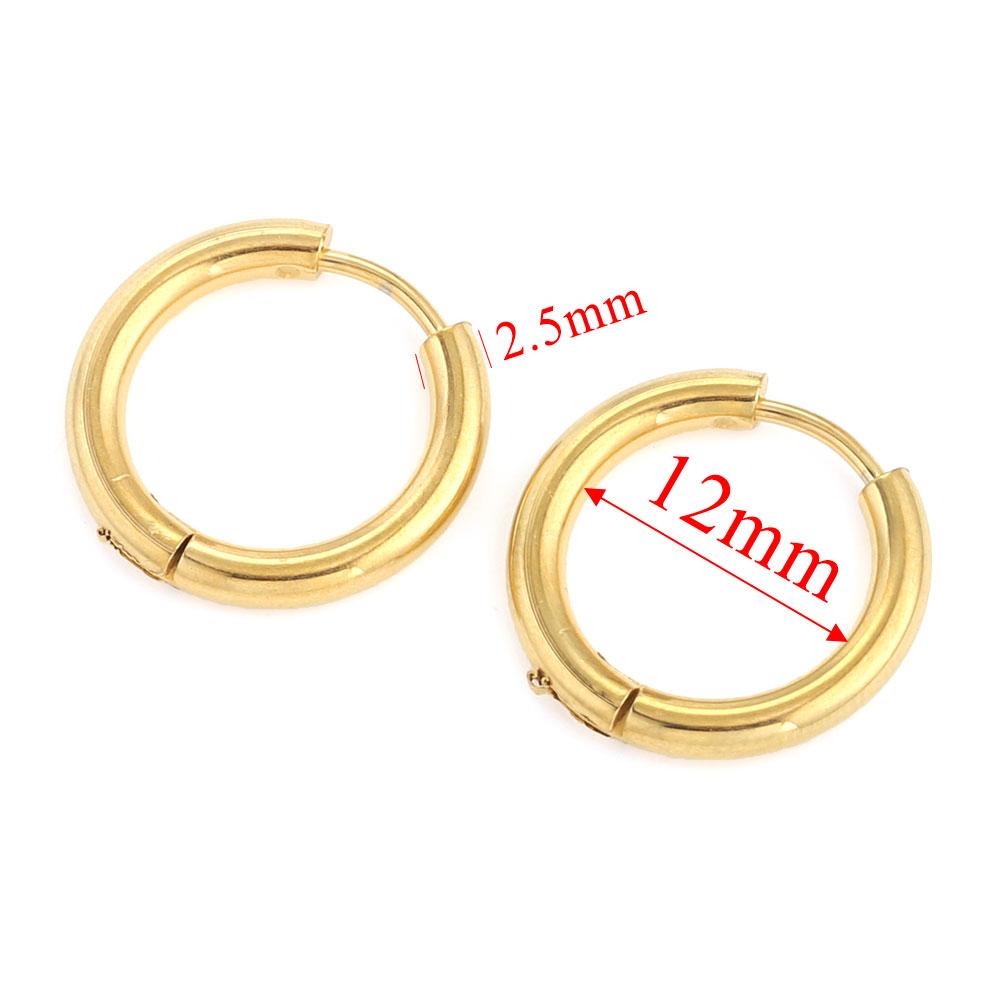 6pcs Stainless Steel Earring Hoop Women Earrings Korean Earrings Hoop Earring for Women Female Earring Jewelry Gifts