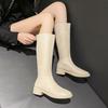 Knee High Boots for Women Classic Solid Color Boots Plus Size Fashion Boots Tall Boots
