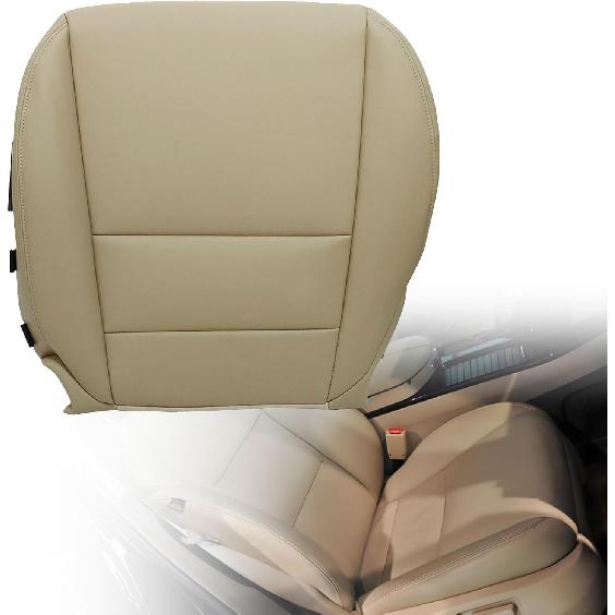 Driver Side Bottom Microfiber Leather Seat Covers Beige Tan Left Compatible with Acura MDX 2007 2008 2009 2010 2011 2012