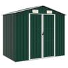 Garden Shed Green 205 x 129 x 183 cm Galvanized Steel