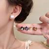 Exquisite Cute Cat Stud Earring for Women Sweet Girls Resin Small Earrings Set Korean Fashion Jewelry Accessories Gifts
