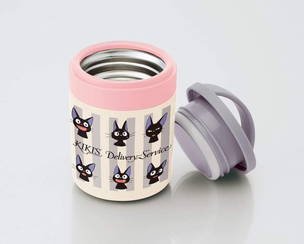 Skater Insulated Soup Jiji Delivery Studio LJFC3 Jar, 300ml, Face, Kiki's Service, Ghibli,
