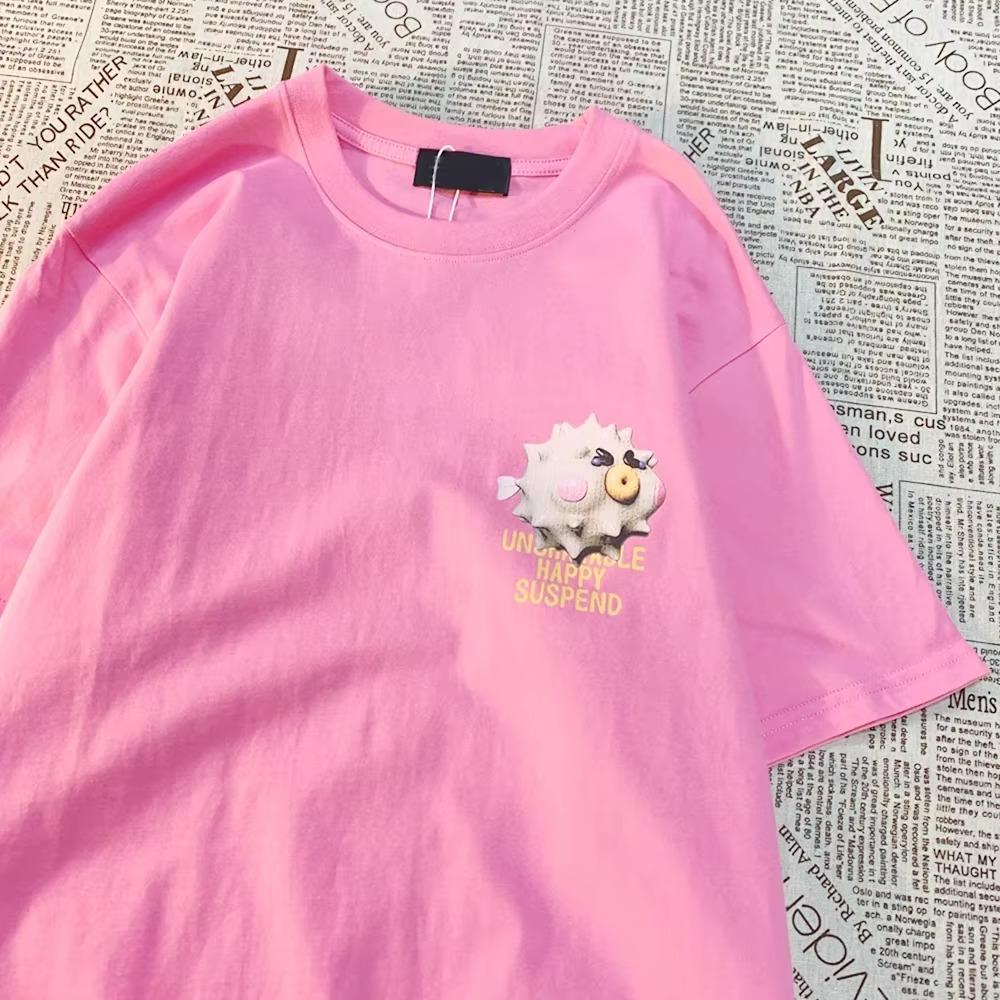 Twelve Cartoon American Retro Cartoon Printed Short Sleeved T-shirts For Men Women Trendy Loose Cotton Versatile Base Shirts