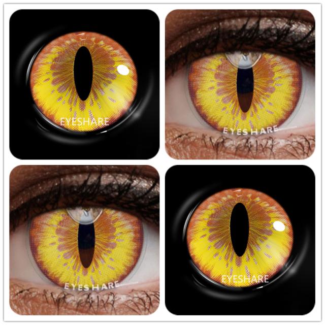 Eyeshare 1 Paar farbige Kontaktlinsen für Augen, Anime, Cosplay, farbige Linsen, Halloween, verrückte Linsen, Augenschönheit, Make-up-Linsen