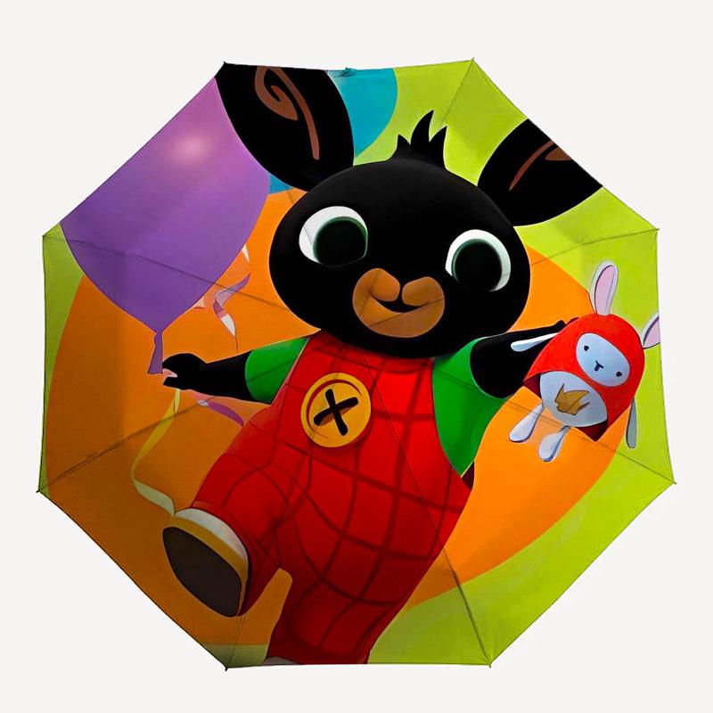 Bunny, Party Automatic Opening and Closing, 8 rib Structure Portable Umbrella, Suitable for Men and Women in All Seasons  Perfect Gift for H
